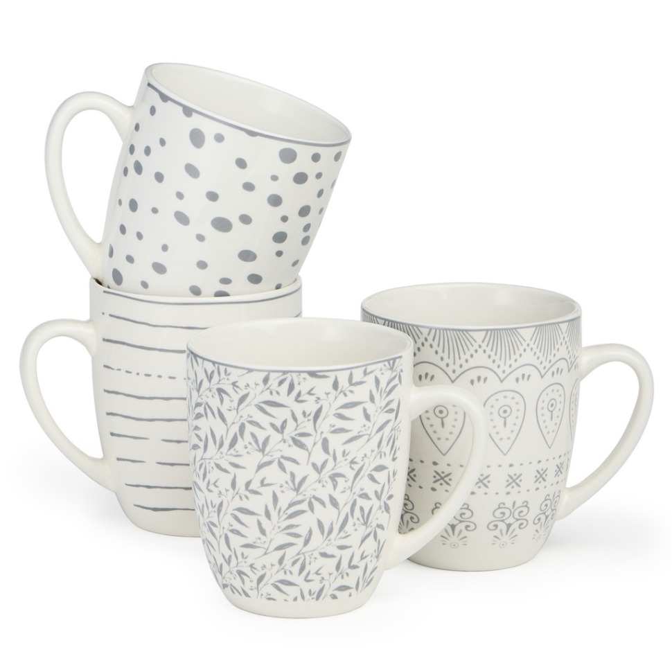 Фото Набор кружек bronco dreams 4 шт. 360 мл. (582-126-1)  - интернет-магазин МегаТерем в Москве