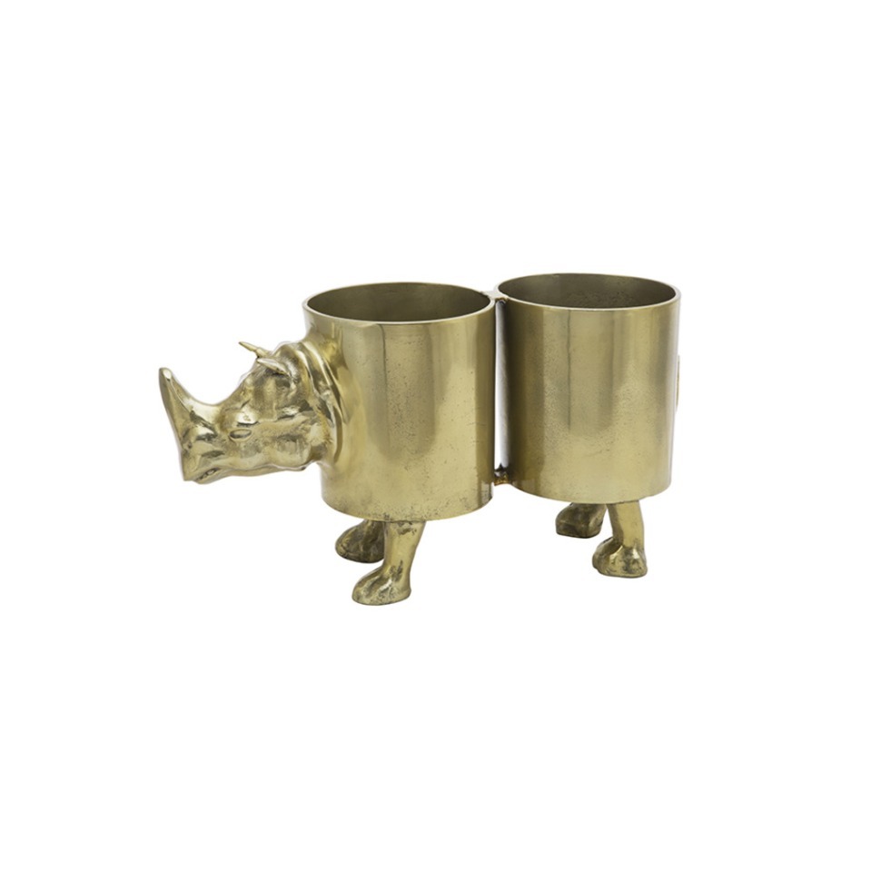 Фото Емкость для охлаждения вина E406, металл, Antique brass, ROOMERS FURNITURE - интернет-магазин МегаТерем в Москве