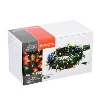 Светодиодная гирлянда для дома (мультиколор) Vegas Нить 200 LED, 20 м, 220V 55067 (69143)