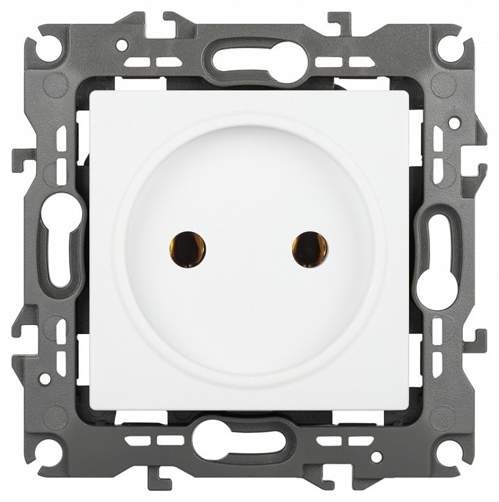 Фото Розетка без заземления, без рамки Эра Эра 12 12-2105-01М ER_B0065704 - интернет-магазин МегаТерем в Москве
