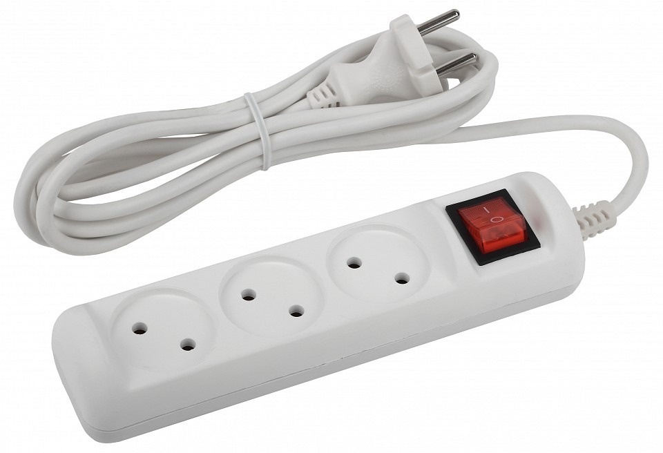 Фото Удлинитель с выключателем Эра  U-3s-1,5m-2x1 ER_B0044049 - интернет-магазин МегаТерем в Москве