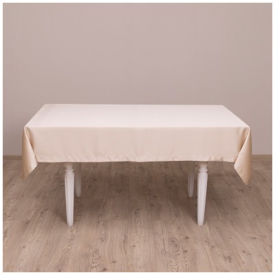 Скатерть сатин золото 140х140см евроуголок 100% полиэстер Lefard (850-908-1)