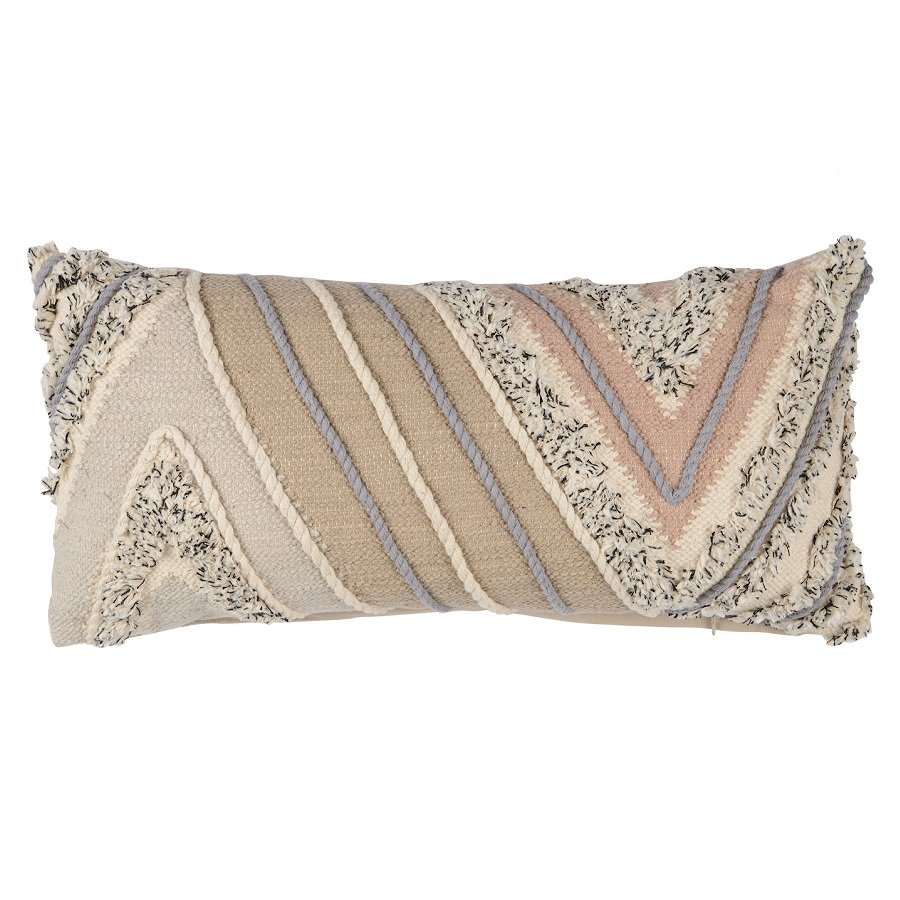 Фото Подушка декоративная с кантом и бахромой из коллекции ethnic, 30х60 см (69755) - интернет-магазин МегаТерем в Москве