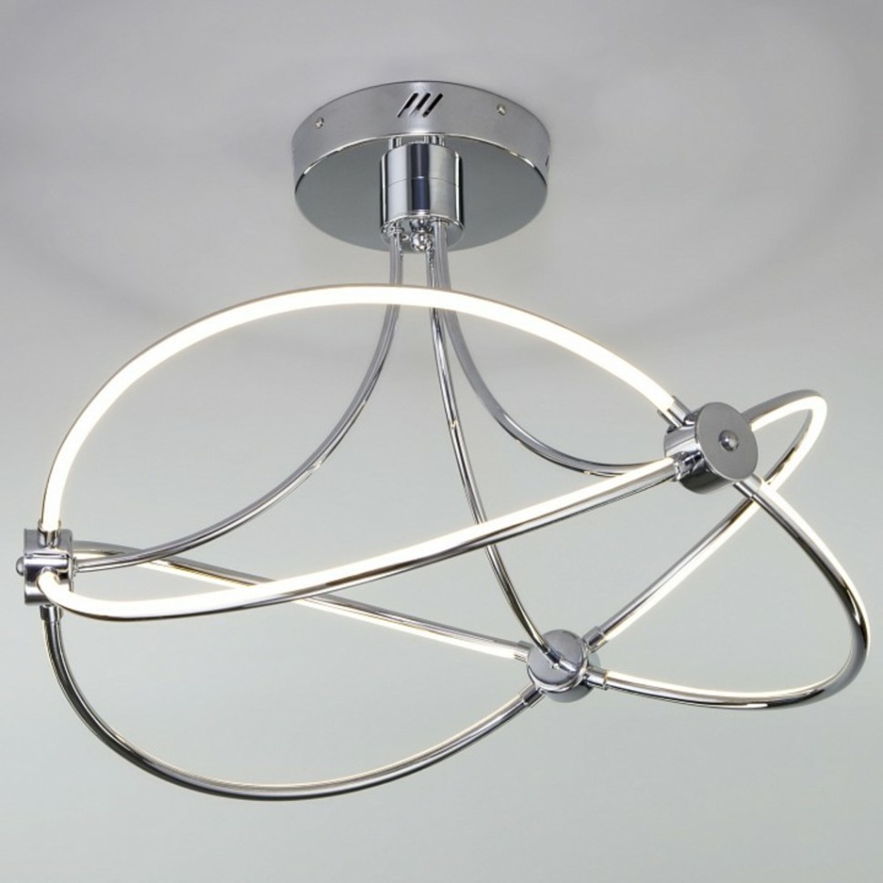 Фото Потолочная люстра Eurosvet Petto 90246/6 хром Smart EV_a055663 - интернет-магазин МегаТерем в Москве