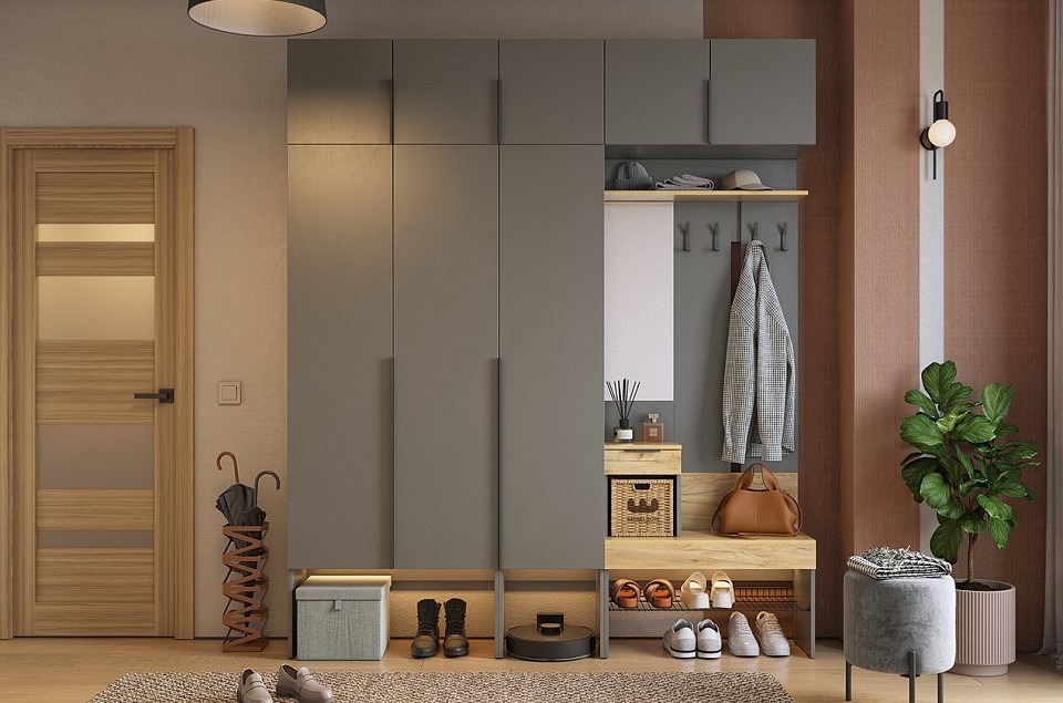 Фото Стенка для прихожей Баско К7 MBS_PK07Basko-3319 - интернет-магазин МегаТерем в Москве