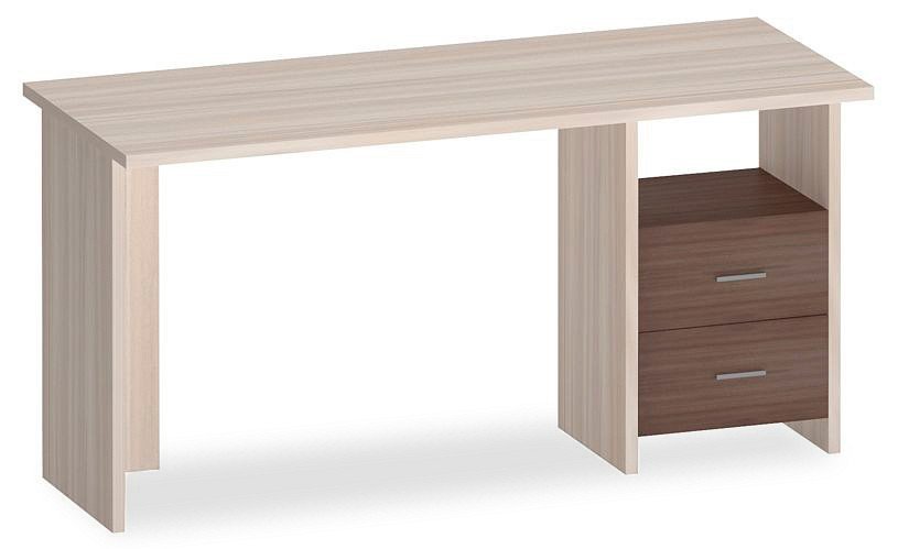 Фото Стол письменный Домино Lite СКЛ-Прям150 MER_SKL-Pryam150_KSH-CH - интернет-магазин МегаТерем в Москве