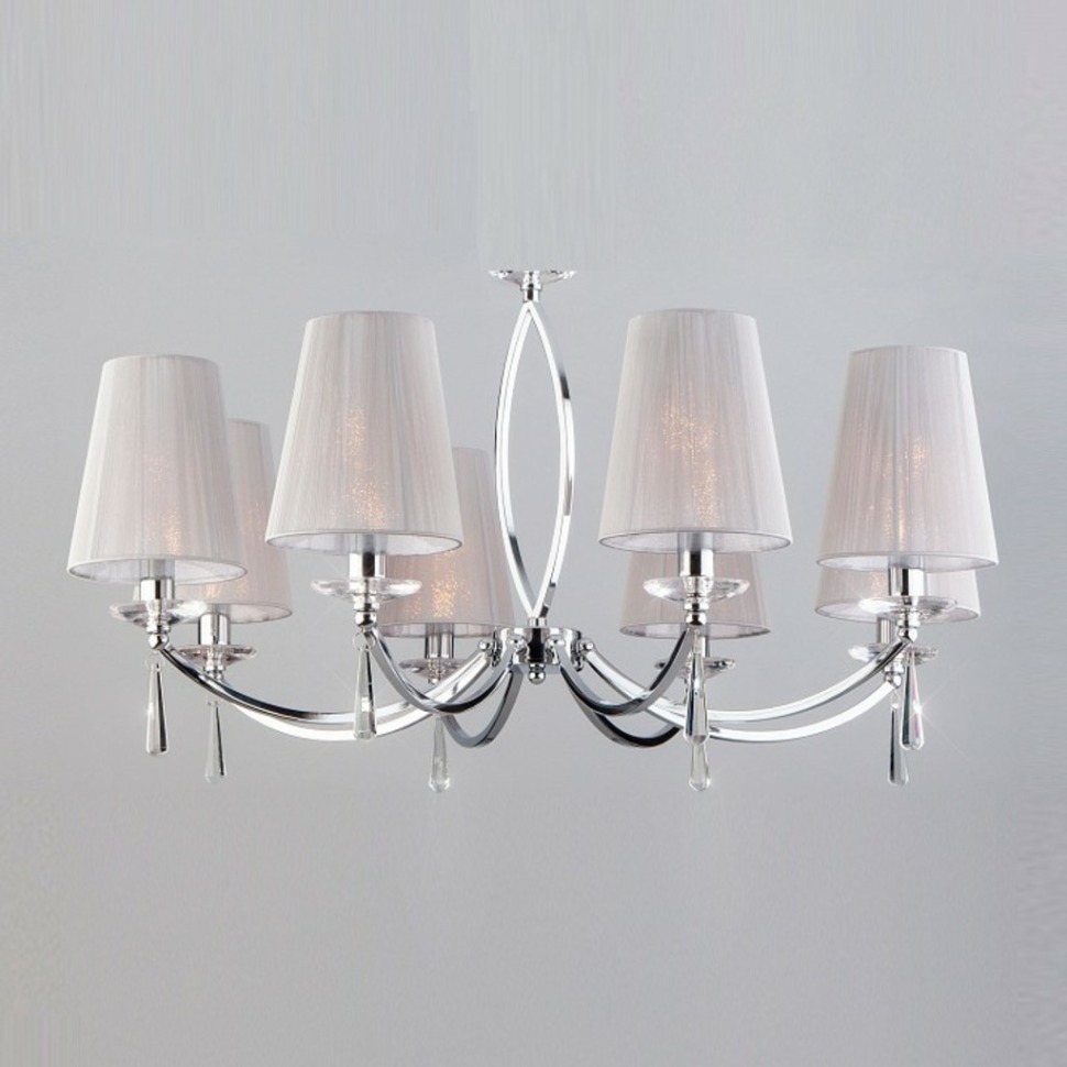 Фото Подвесная люстра Eurosvet Valery 60079/8 хром EV_85990 - интернет-магазин МегаТерем в Москве