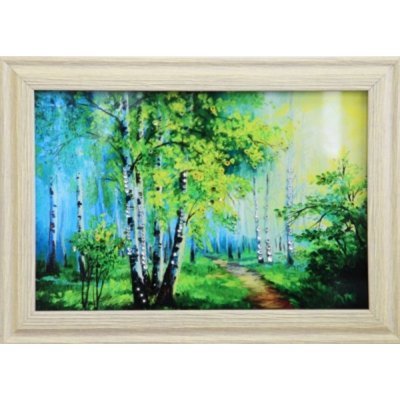 Картина Березовая роща с кристаллами Swarovski (1698)