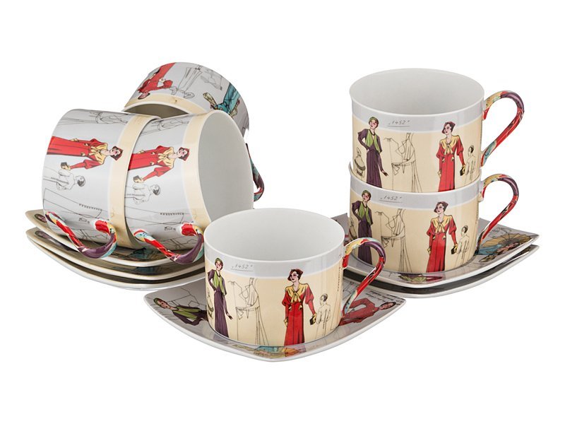 Фото Чайный набор lefard fashion queen на 6 пер. 12 пр. 180 мл (86-1551)  - интернет-магазин МегаТерем в Москве