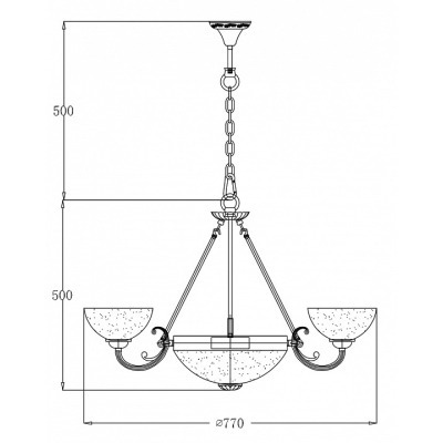 Потолочная люстра Freya Herbert FR2012-PL-06-BZ MY_FR2012-PL-06-BZ