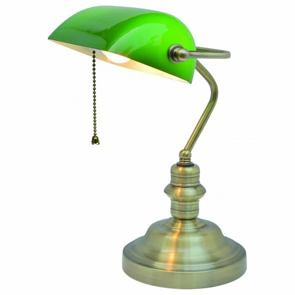 Фото Настольная лампа офисная Arte Lamp Banker A2492LT-1AB AR_A2492LT-1AB - интернет-магазин МегаТерем в Москве