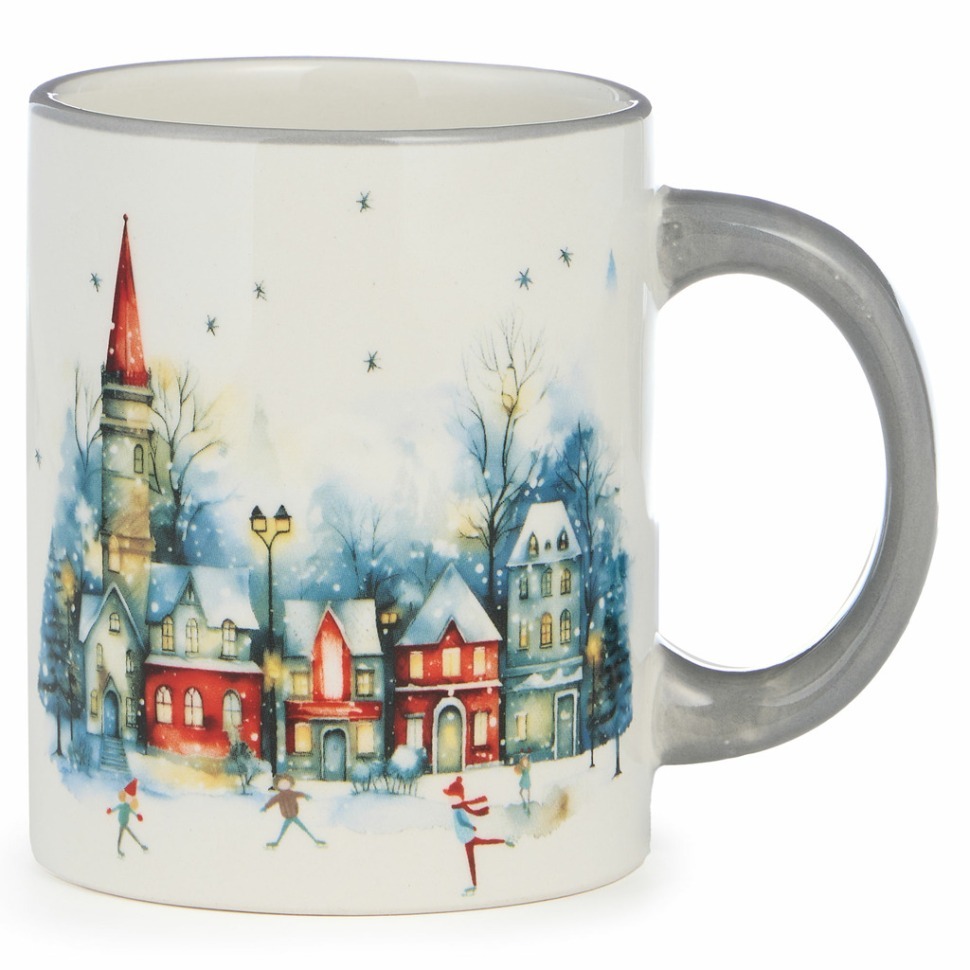 Фото Кружка agness с новым годом! 320 мл,11,5*8*9,5 см (358-2338)  - интернет-магазин МегаТерем в Москве