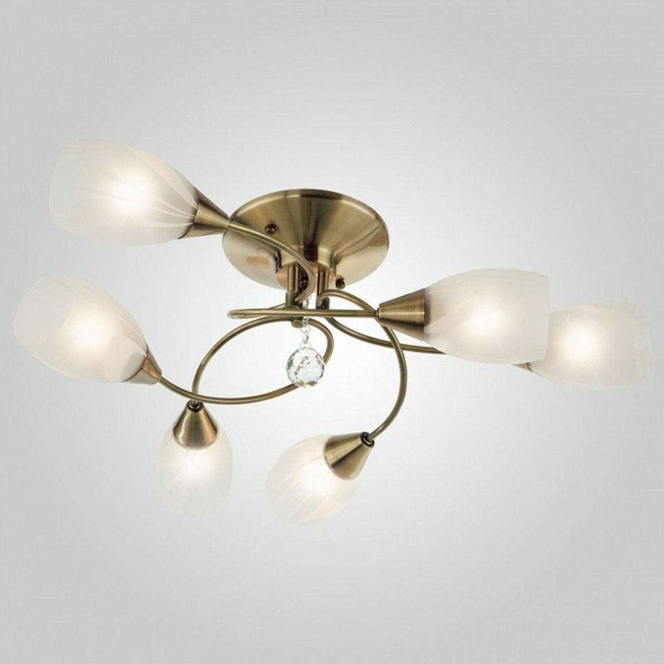 Фото Потолочная люстра Eurosvet Virginia 2275/6 бронза античная EV_55493 - интернет-магазин МегаТерем в Москве