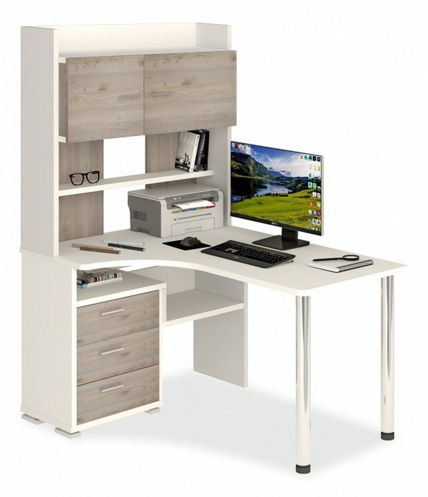 Фото Стол компьютерный Домино СР-133-130 MER_SR-133-BEN-LEV - интернет-магазин МегаТерем в Москве