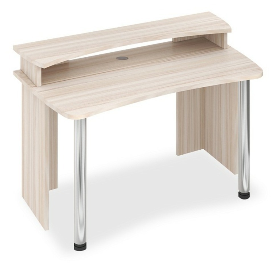 Фото Стол компьютерный Домино Лайт СКЛ-Софт140+НКИЛ140 MER_SKL-Soft140-NKIL140_K - интернет-магазин МегаТерем в Москве