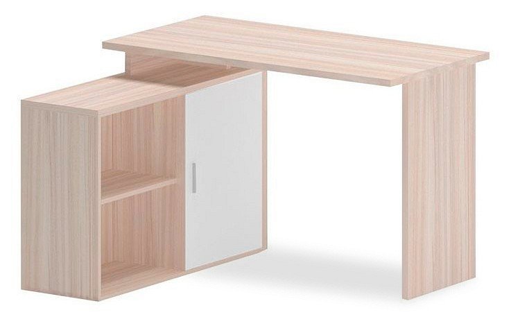 Фото Стол компьютерный Домино Lite СКЛ-ПРЯМ120+ТБЛ-2 КБЕ MER_SKL-PRYAM120_TBL-2_KBE - интернет-магазин МегаТерем в Москве