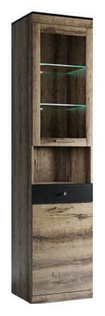 Фото Шкаф-витрина Jagger 1V1D1SN ANR_UT-00005968 - интернет-магазин МегаТерем в Москве