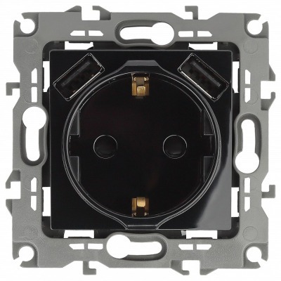 Розетка с заземлением и со ...