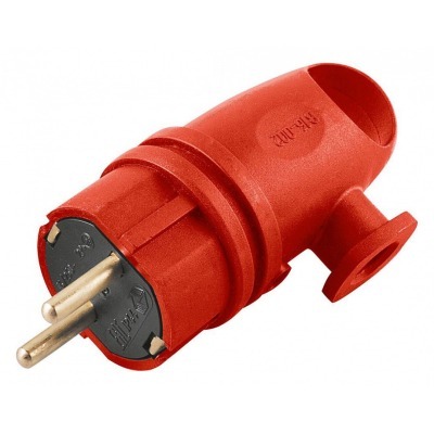 Вилка угловая с заземлением...