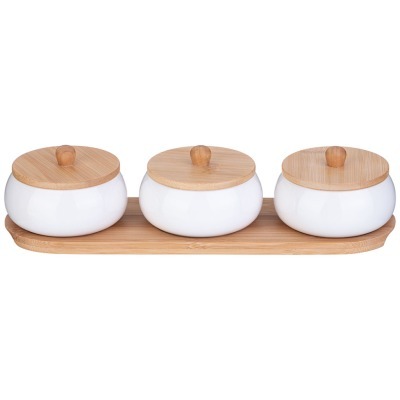 Набор банок с дерев. крышко...