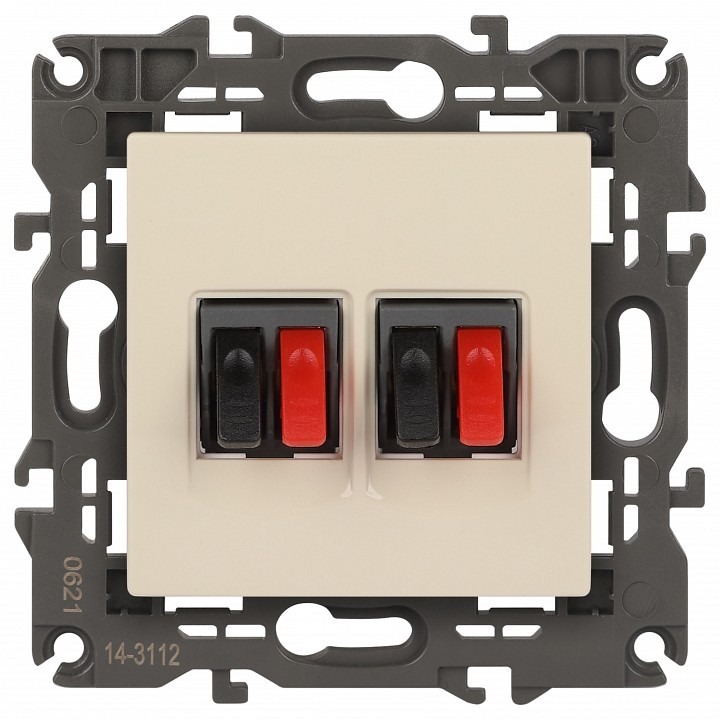 Фото Розетка акустическая без рамки Эра Эра Elegance 14-3112-02 ER_B0034327 - интернет-магазин МегаТерем в Москве