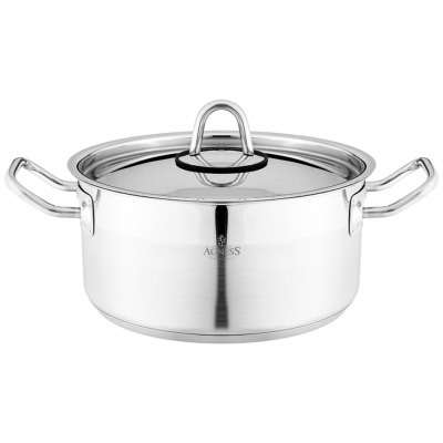 Кастрюля agness 20x10 см 2,...