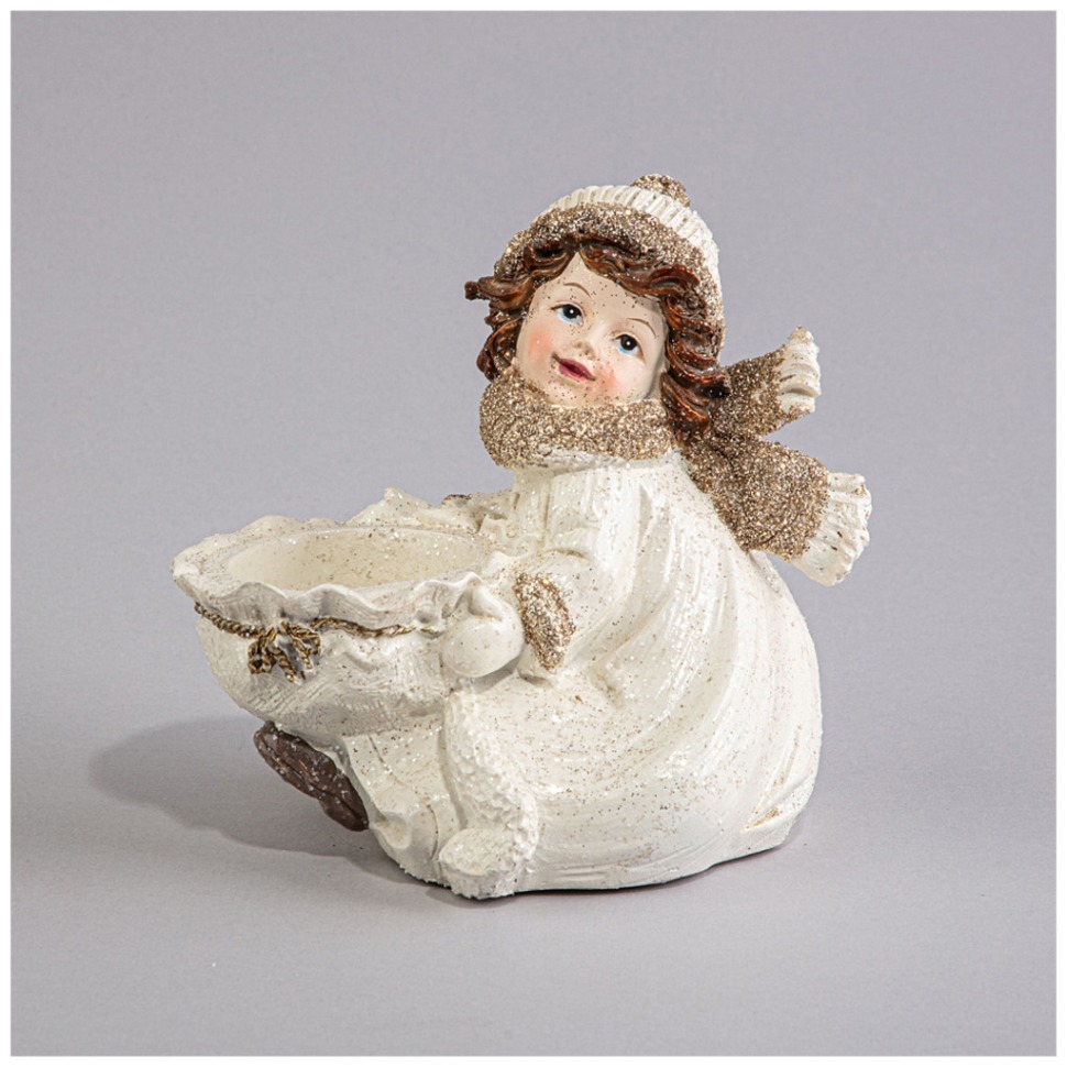 Фото Подсвечник ангел 12,8х10,3х12 см Lefard (121-134) - интернет-магазин МегаТерем в Москве