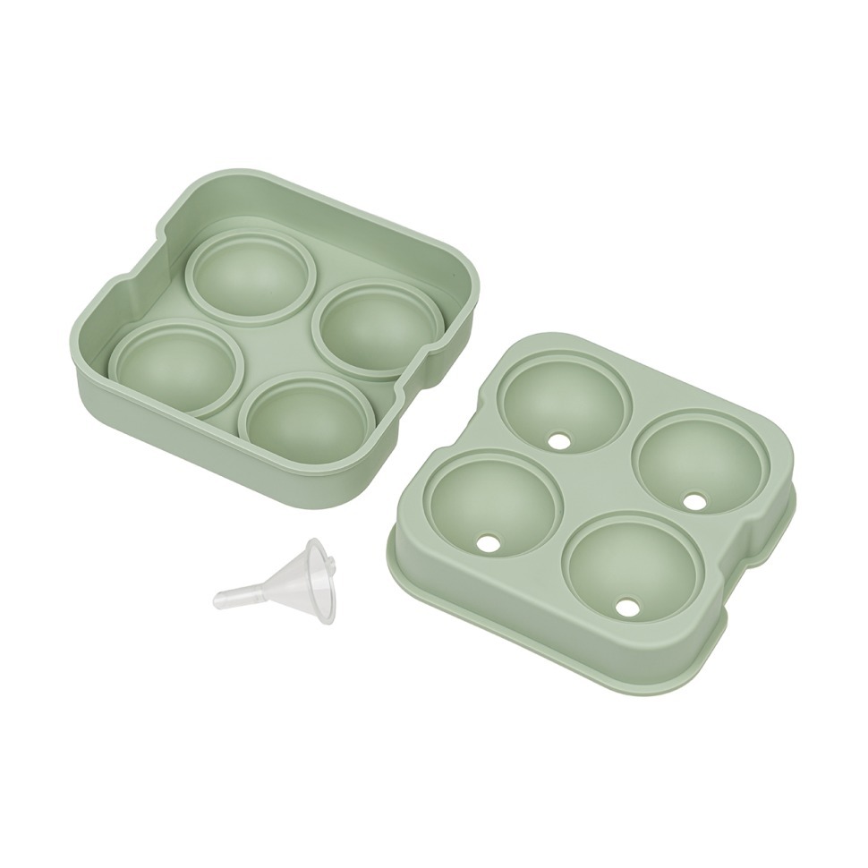 Фото Форма для льда малая на 4 шара green HJ-IM01 GREEN - интернет-магазин МегаТерем в Москве