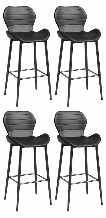 Фото Стул Unity  (комплект 4 шт) черный HSBI_DC1761_black_4 - интернет-магазин МегаТерем в Москве