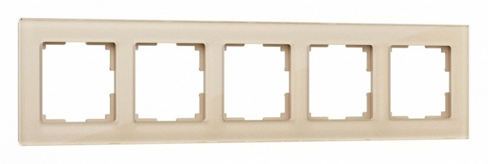 Фото Рамка на 5 постов Werkel шампань,стекло W0051111 WRK_a050795 - интернет-магазин МегаТерем в Москве