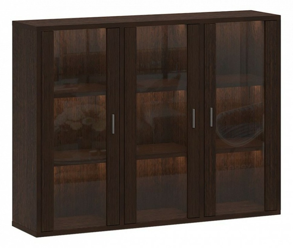 Фото Тумба-витрина Домино СУ(ш3в1)+3ФС MER_SUsh3v1-3FS-V-venge - интернет-магазин МегаТерем в Москве