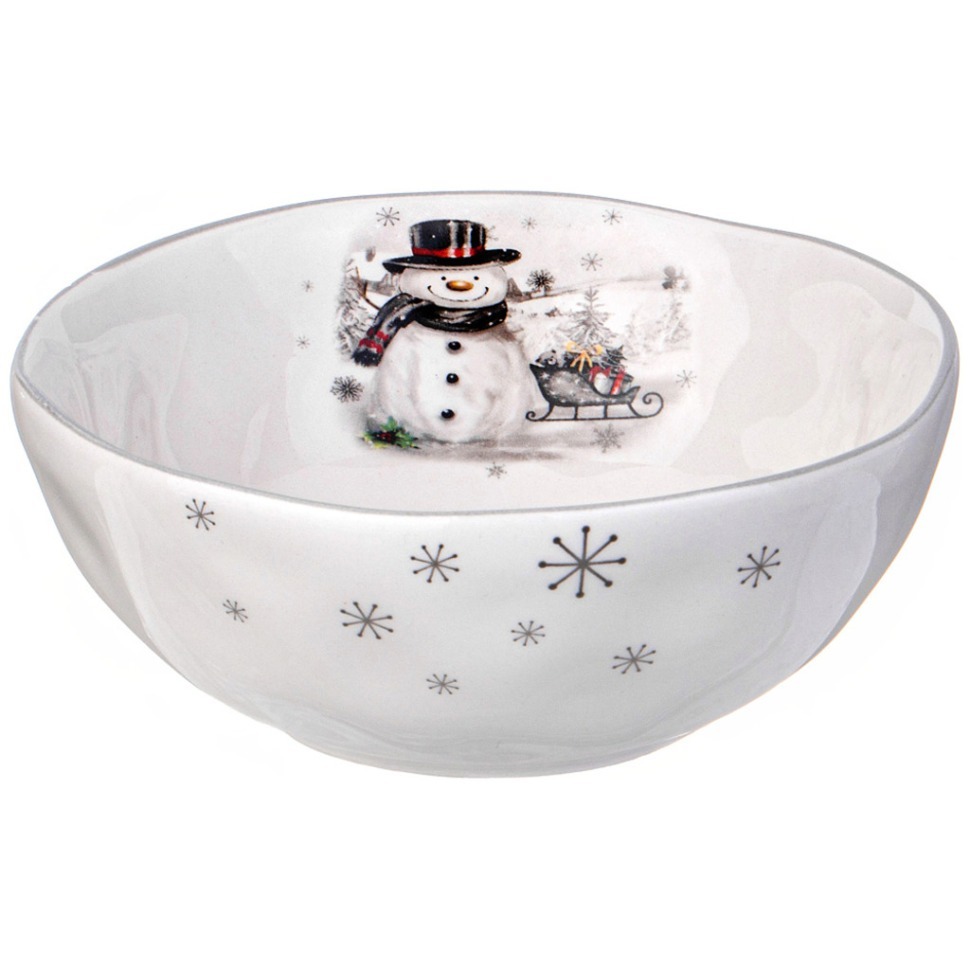 Фото Салатник agness “с новым годом! 12,5*4,9 см (358-2249)  - интернет-магазин МегаТерем в Москве