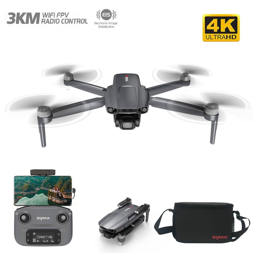 Фото Радиоуправляемый квадрокоптер SYMA W4 FPV GPS 4K 5G 3KM (SYMA-W4) - интернет-магазин МегаТерем в Москве
