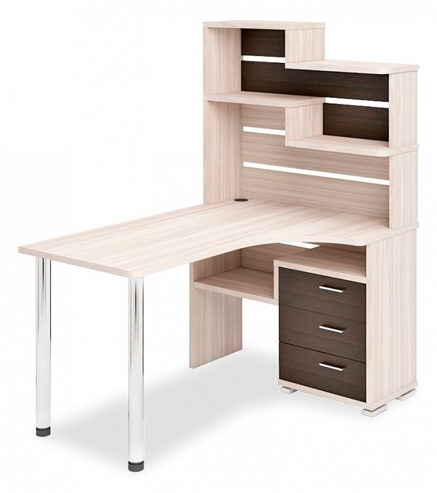 Фото Стол компьютерный Домино СР-132-150 КВ-ПРАВ MER_SR-132-150_KV-PRAV - интернет-магазин МегаТерем в Москве