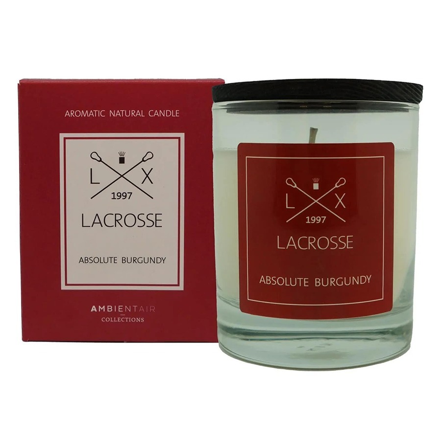Фото Свеча ароматическая lacrosse, absolute burgundy, 40 ч (78025) - интернет-магазин МегаТерем в Москве