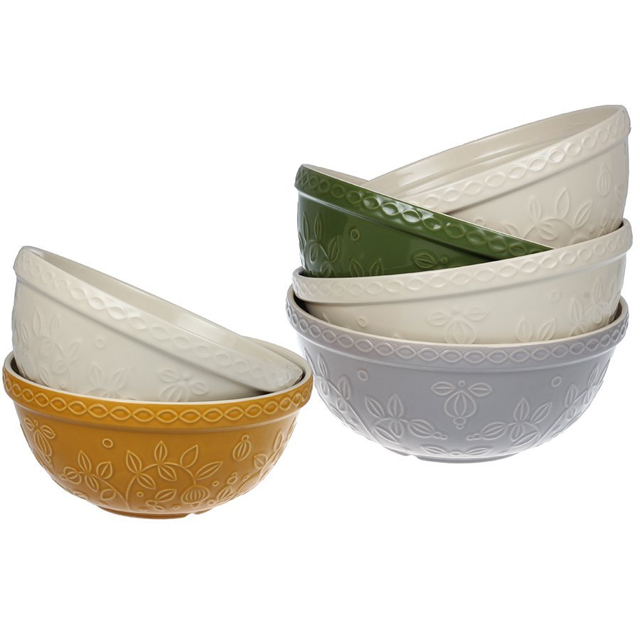 Фото Миска кремового цвета с рельефным узором Ягоды Тайги из коллекции russian north, 2,5л (74289) - интернет-магазин МегаТерем в Москве