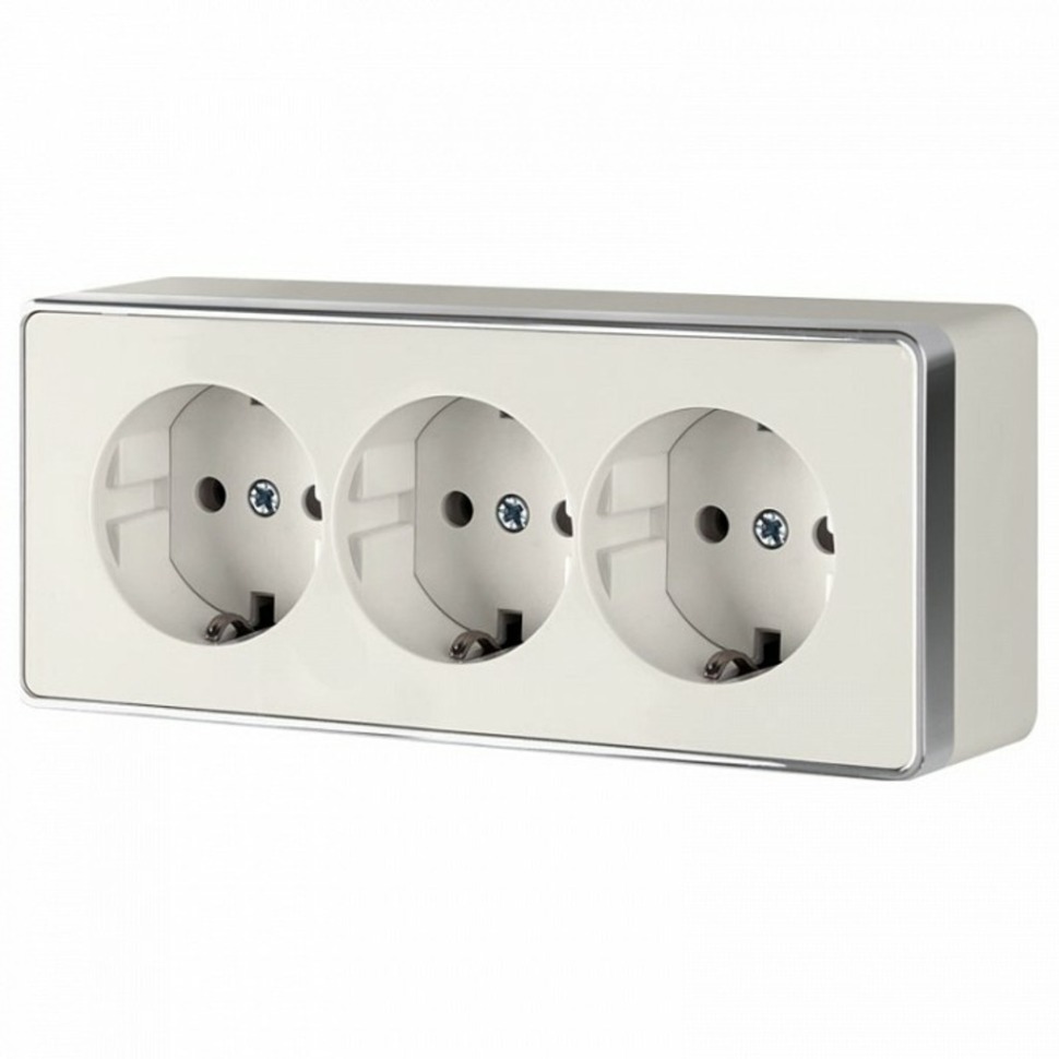 Фото Розетка с заземлением Werkel Gallant (слоновая кость) W5073103 WRK_a051554 - интернет-магазин МегаТерем в Москве