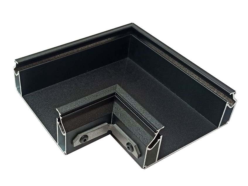 Фото Соединитель угловой L-образный встраиваемый Denkirs Flod DK5851-BK DK_DK5851-BK - интернет-магазин МегаТерем в Москве