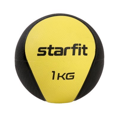 Медбол высокой плотности STARFIT GB-702, 1 кг, желтый (1007345)