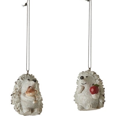 Декор подвеска ёж белый в а...