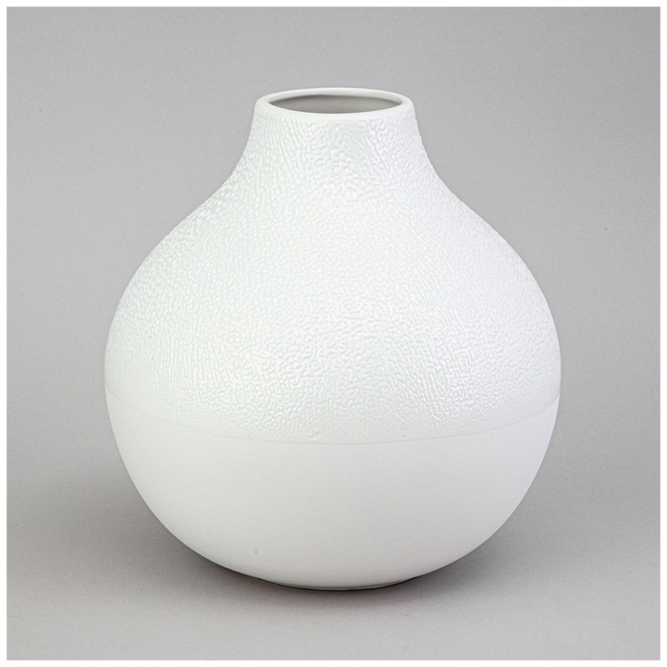 Фото Ваза коллекция жемчужина 20*20*21.6см цвет:белый Lefard (374-143) - интернет-магазин МегаТерем в Москве