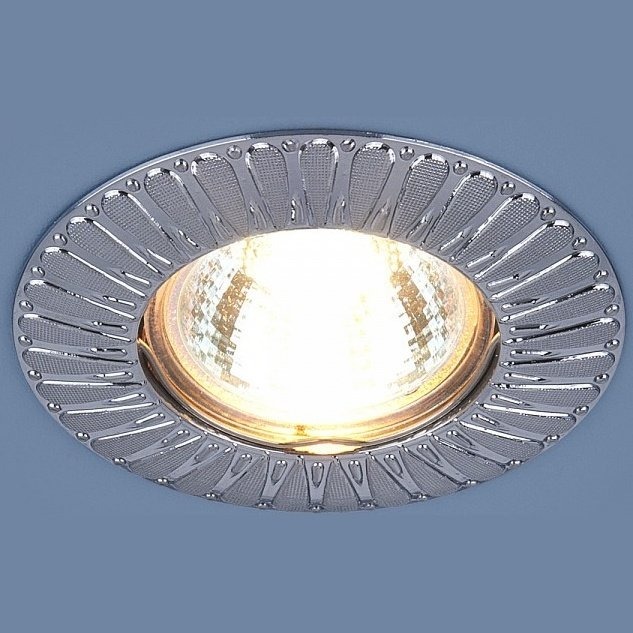 Фото Встраиваемый светильник Elektrostandard  7203 MR16 SCH сатин хром - интернет-магазин МегаТерем в Москве