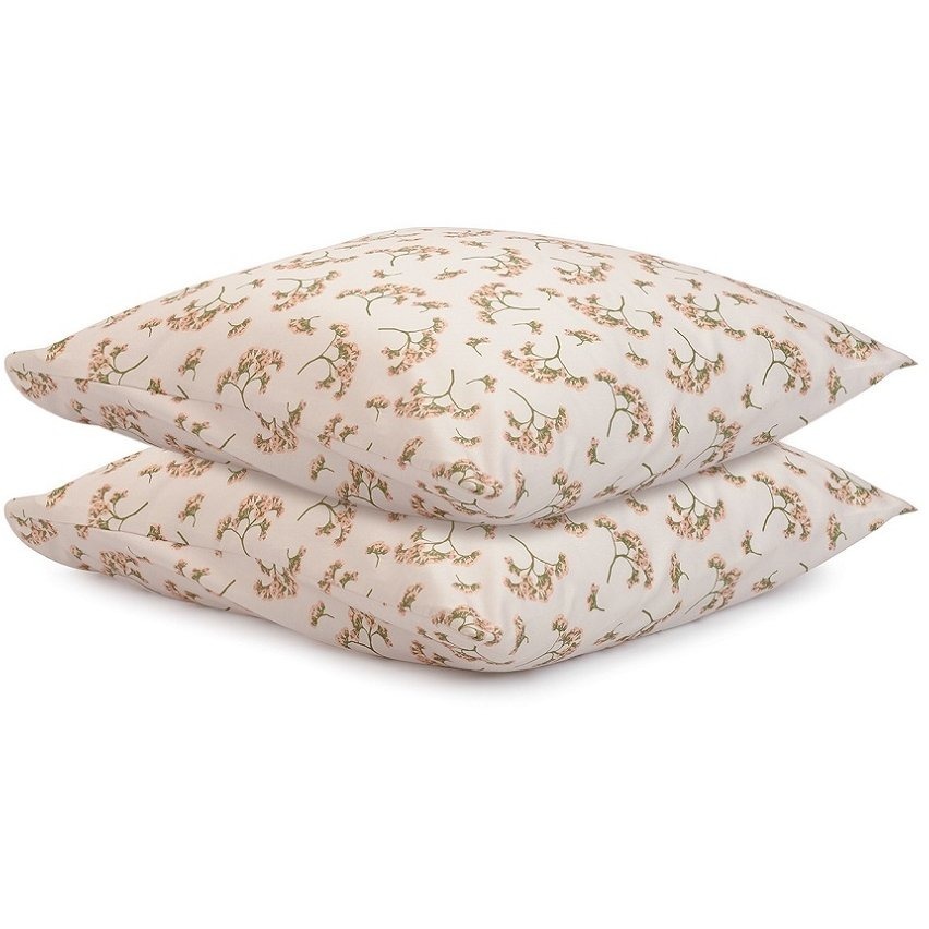 Фото Набор из двух наволочек из сатина с принтом Степное цветение из коллекции prairie, 70х70 см (72562) - интернет-магазин МегаТерем в Москве