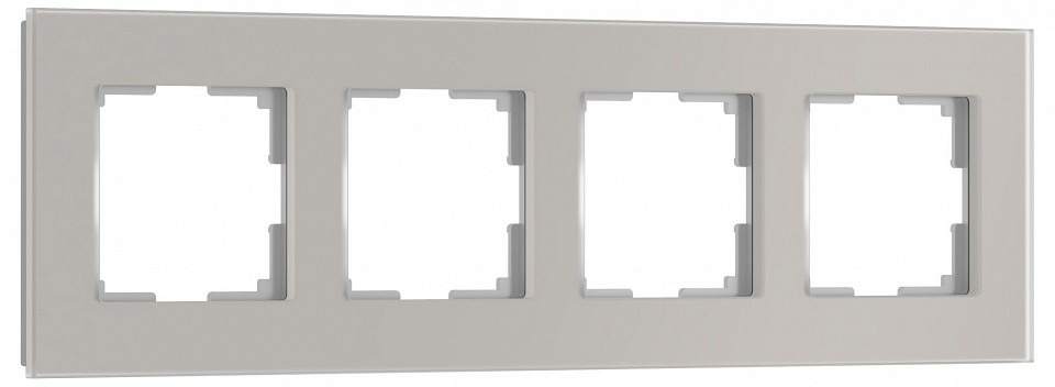 Фото Рамка на 4 поста Werkel Senso дымчатый W0043117 WRK_a067418 - интернет-магазин МегаТерем в Москве
