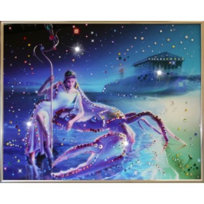 Картина Рак Кагая с кристаллами Swarovski (1146)