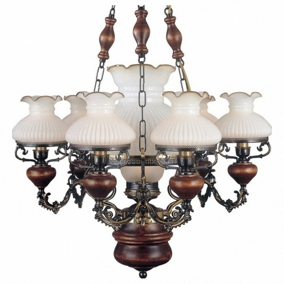 Фото Подвесная люстра Reccagni Angelo 634 L 634/6+1 RA_L_634_6_1 - интернет-магазин МегаТерем в Москве