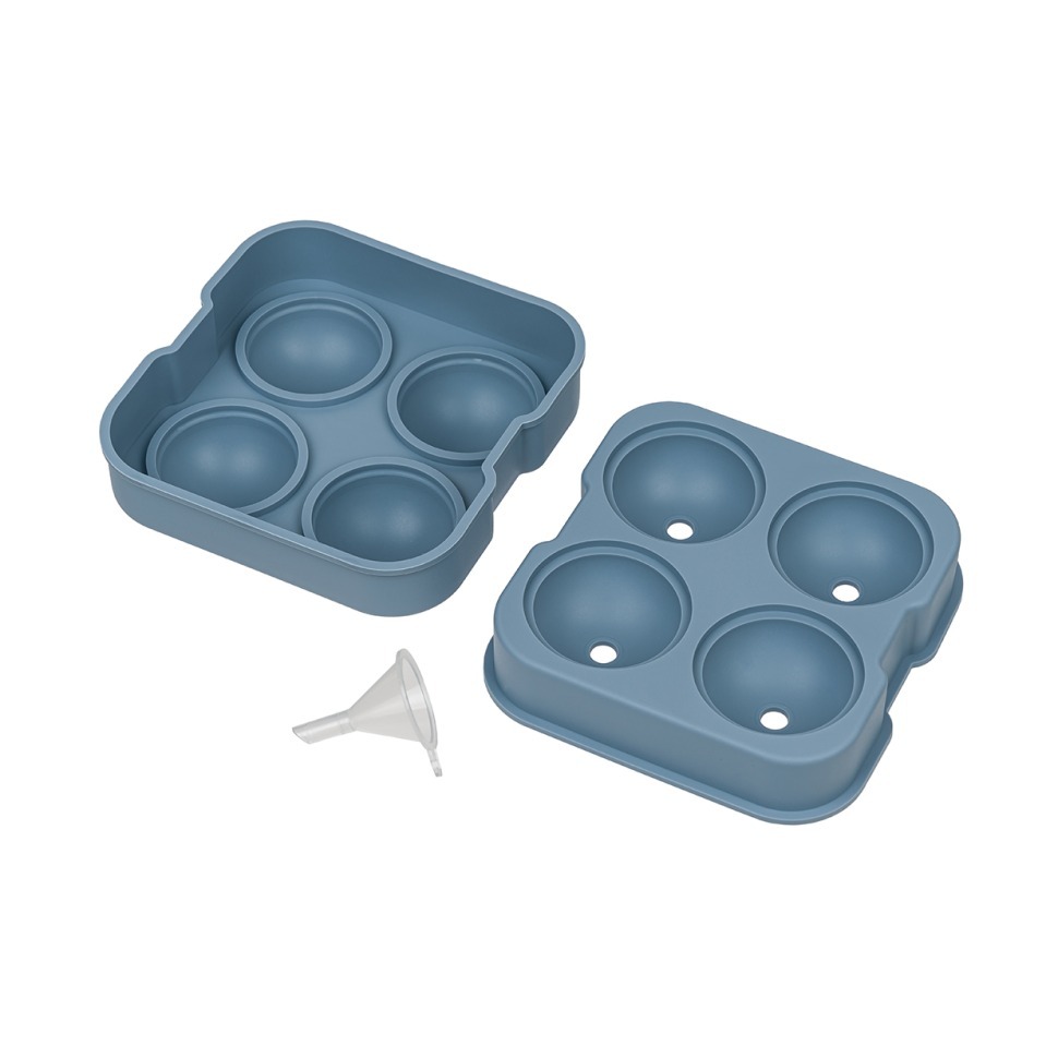 Фото Форма для льда малая на 4 шара grey HJ-IM01 GREY - интернет-магазин МегаТерем в Москве