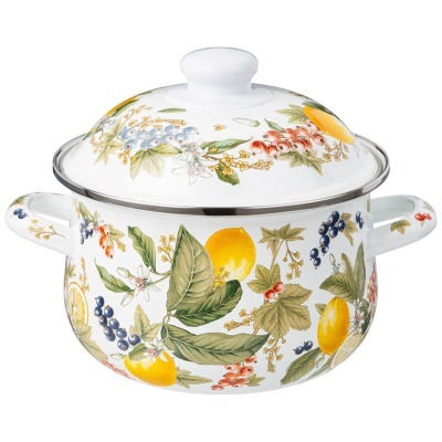 Кастрюля agness эмалированн...