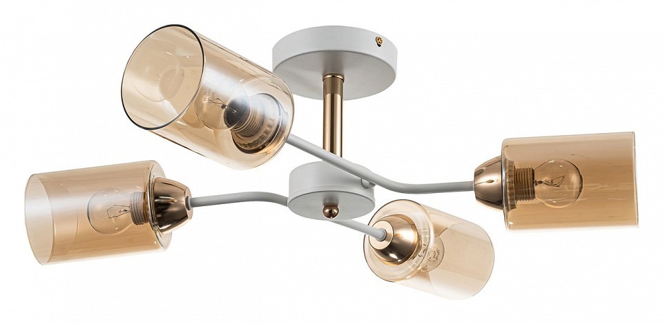 Фото Люстра на штанге Escada Vertigo 1131/4P White/Gold ESC_1131_4P_White_Gold - интернет-магазин МегаТерем в Москве