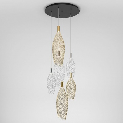 Подвесной светильник Eurosvet Ruche 90352/6 золото/хром EV_a069061